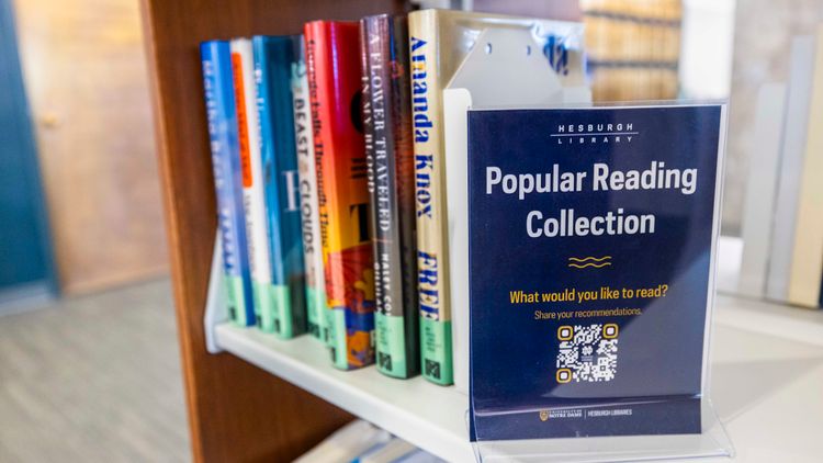 Hesburgh Libraries announces new Popular Reading Collection