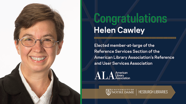 Helen Cawley appointed to the ALA’s Reference Services Section of the Reference and User Services Association division