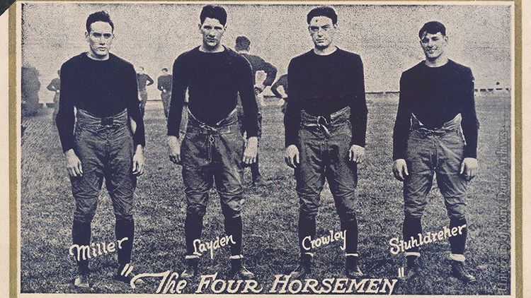 University Archives exhibit celebrates Four Horsemen legacy